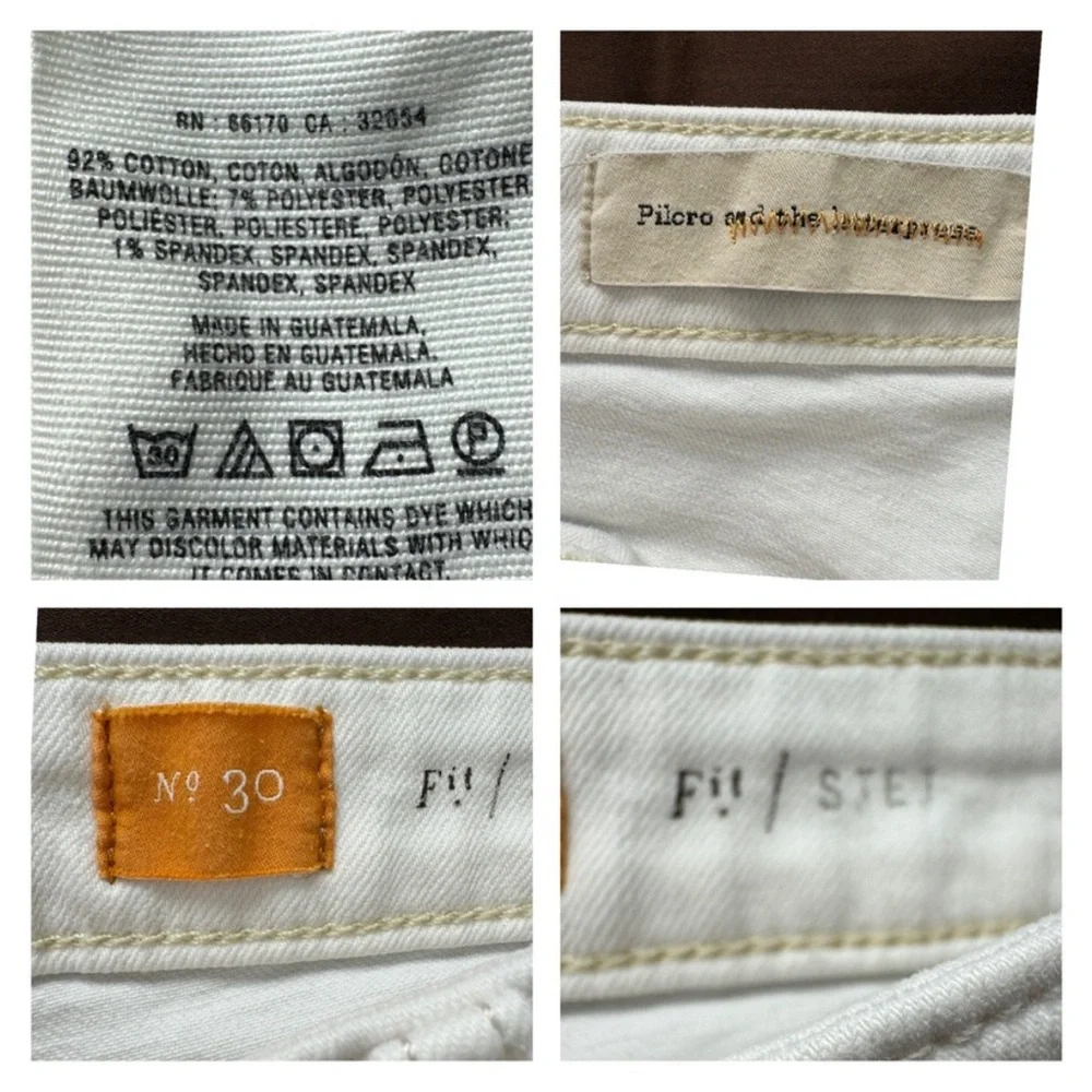 Anthropologie STET Fit White Denim Shorts - Picture 9 of 9